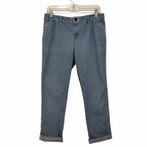 Gap - Striped Slim Boyfriend Chino Crop Pants